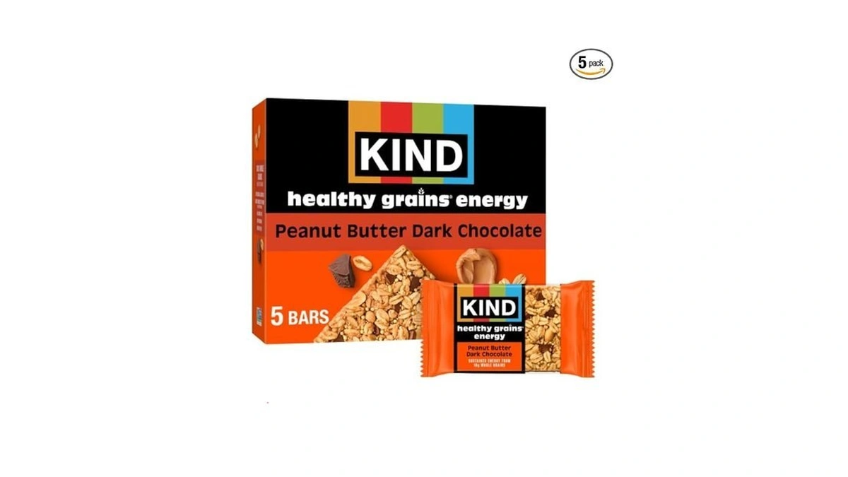 Kind Healthy Grains Energy Bars, Peanut Butter Dark Chocolate, Gluten