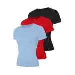 Roadbox Women's Compression Shirts, Short Sleeve Workout Tops Athletic Gym