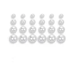 12 Pairs Pearl Stud Earrings For Women, Hypoallergenic Stainless Steel