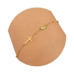Baylay Cross Bracelet For Women - 18k Gold Plated Cross