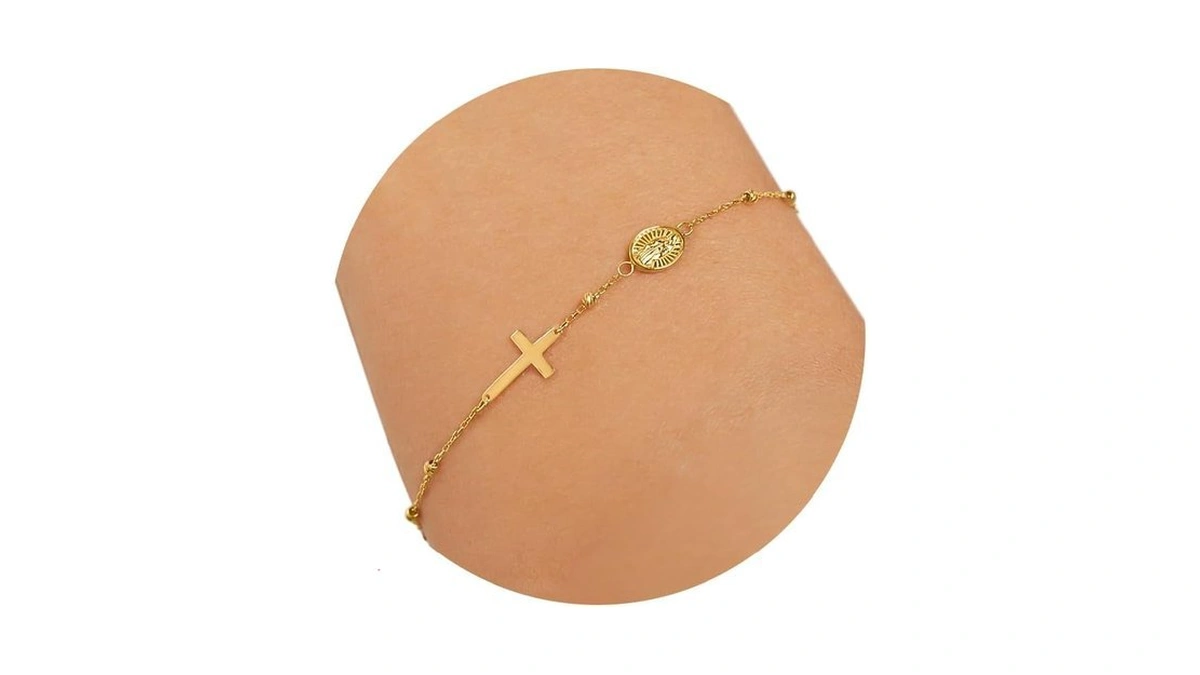 Baylay Cross Bracelet For Women - 18k Gold Plated Cross