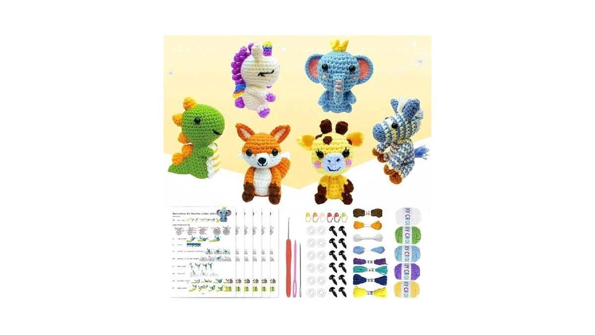 Olhkyn 6pcs Crochet Kit For Beginners, 2026 Diy Craft For