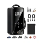 Tire Inflator Portable Air Compressor, Dual-power (12v Dc - Rechargeable)