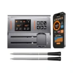 Nigogor Dual Probes Meat Thermometer, Smart Digital Magnetic Standalone Base,