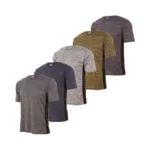 Mens Active T-shirt - Quick-dry Athletic Workout Training Crew Neck