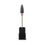(3u-f-red) Ceramic Nail Drill Bits 3/32''(2.35mm) Electric Nail Filing Bit