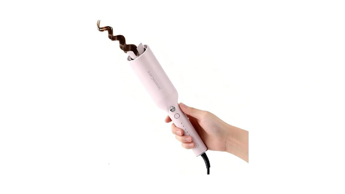 Inovocare Upgraded Automatic Rotating Curling Iron - Curlpro Plus Long