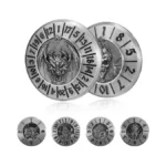Marsguard Dnd Spinner Dice Set 6 Pcs, Metal Role Playing