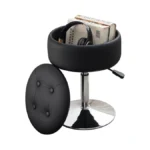 Xenothos Vanity Chair With Storage Adjustable Vanity Stool For Vanity