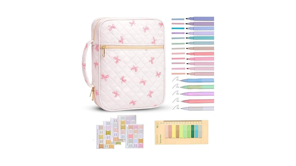 Tanolix Bible Bag For Women, Bible Cover Case With Study
