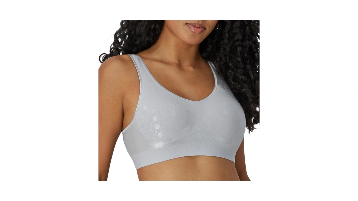 Bali Womens Comfort Revolution Shaping Wirefree Df3488 Bras, Crystal Grey