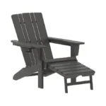 Flash Furniture Halifax Poly Resin Adirondack Chair With Cup Holder