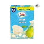 Dole Diced Pears In 100% Juice - Dole Fruit Bowls