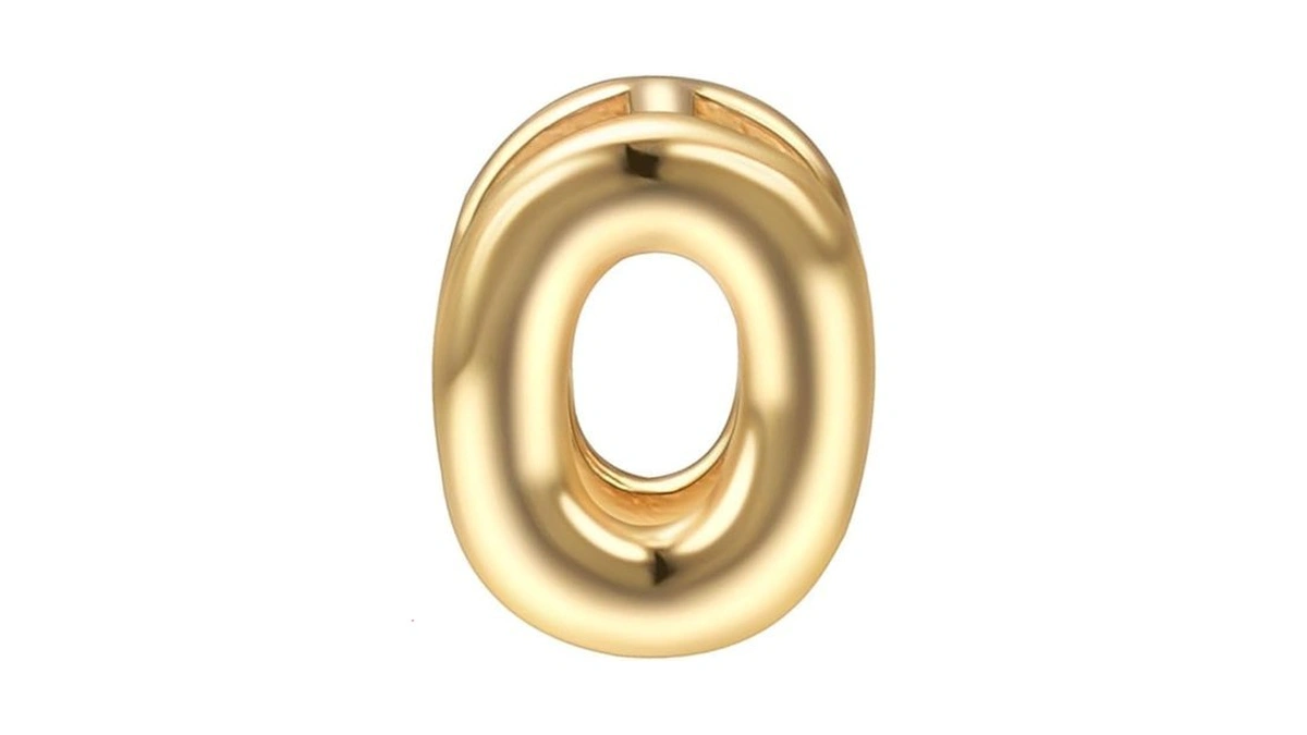 Aleasha Initial O Pendant Gold Diy Name Necklace Accessories Suitable