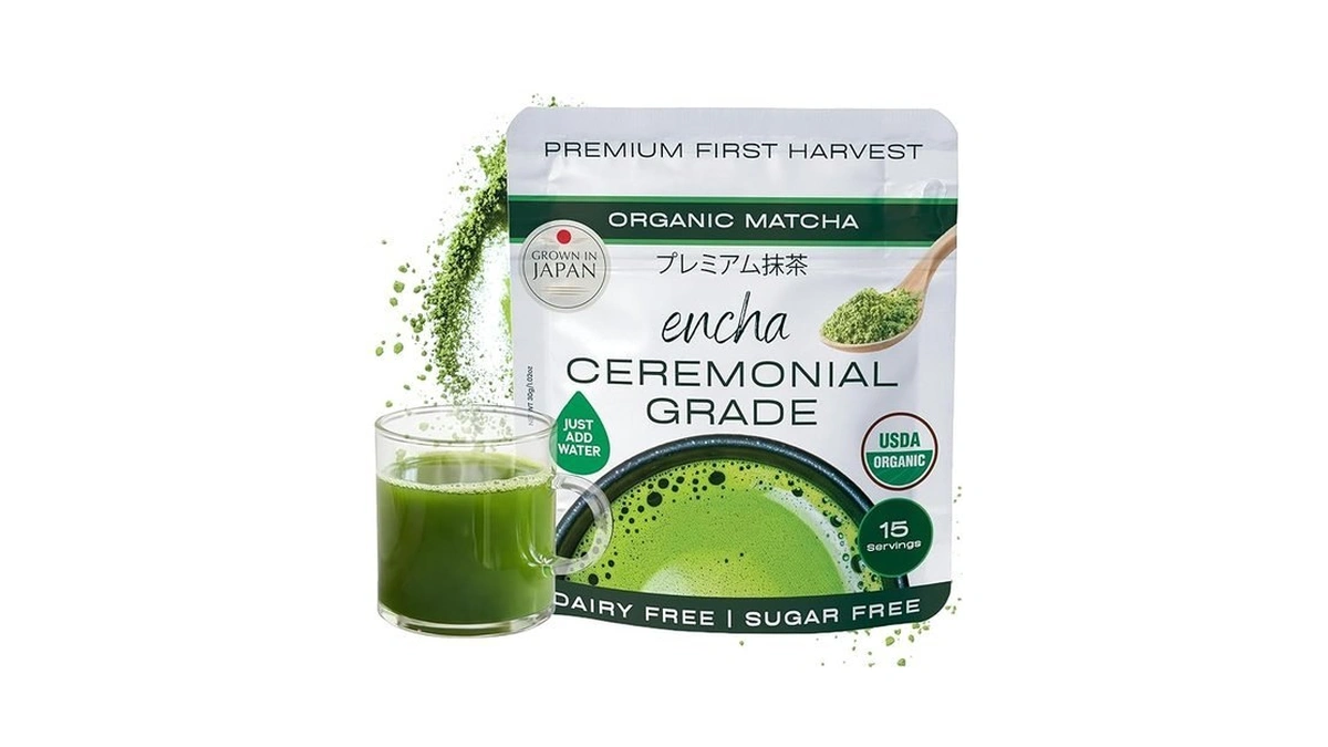 Encha Matcha - Ceremonial Grade Matcha Powder, Organic First Harvest