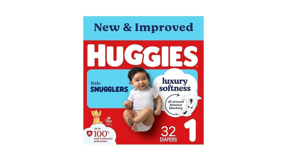 Huggies Size 1 Diapers, Little Snugglers Baby Diapers, Size 1