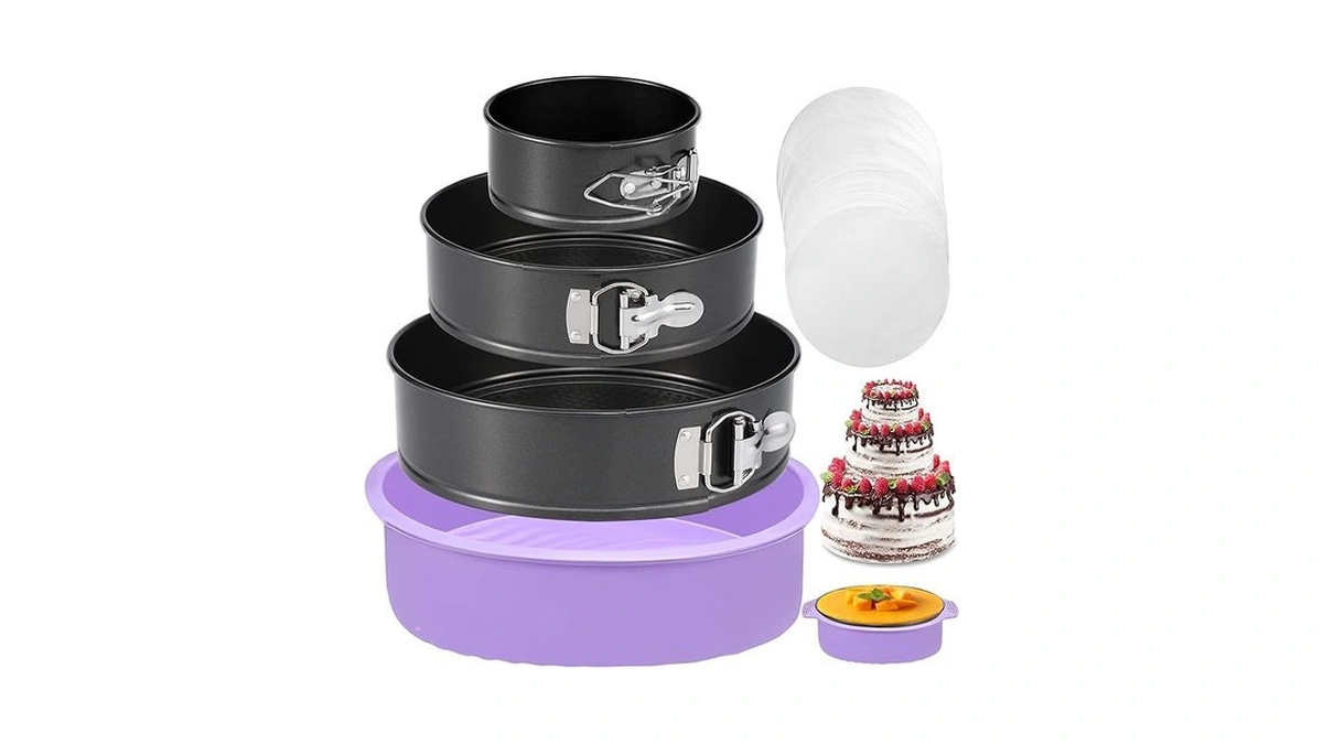 Springform Pan Set Of 3 Leakproof Spring Form Pan For