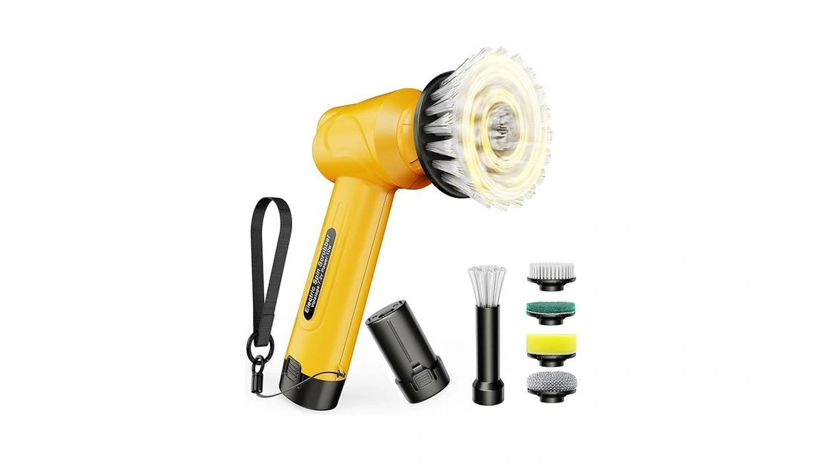 Qimedo Battery Electric Spin Scrubber Q4, Handheld Scrubber For Cleaning