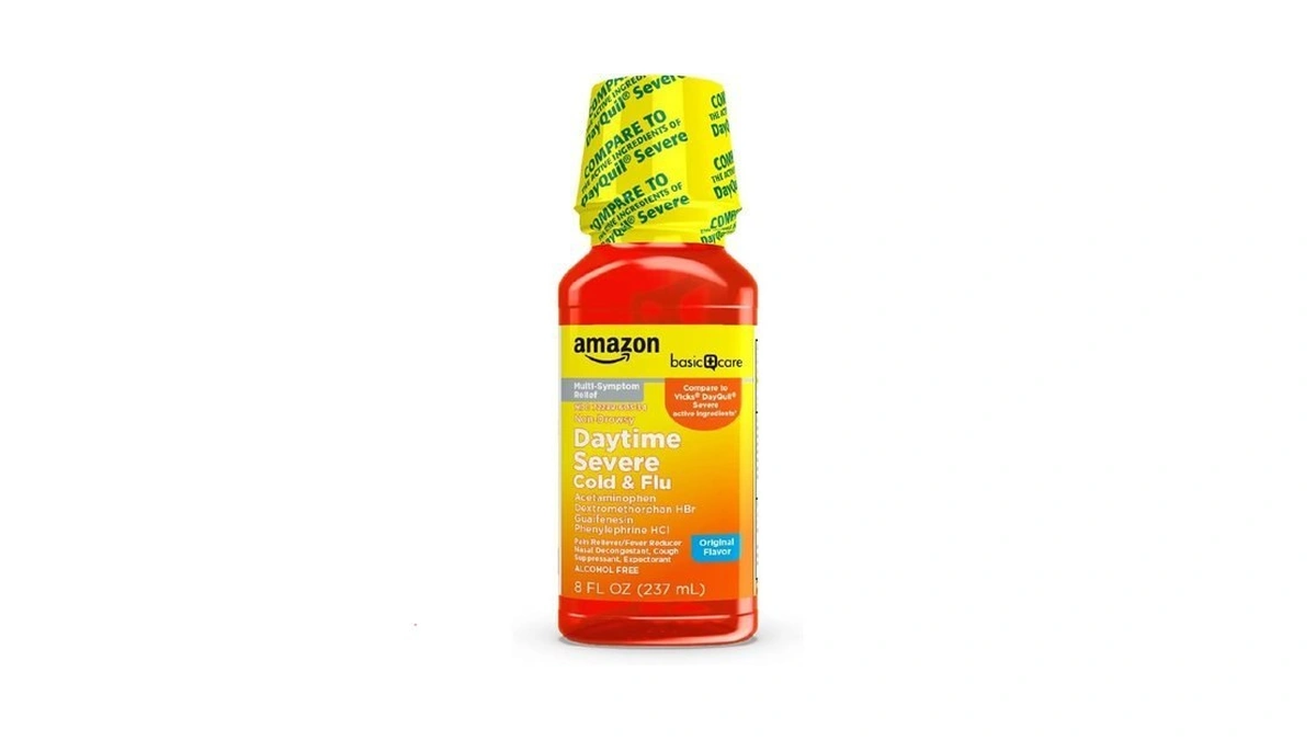 Amazon Basic Care Severe Daytime Cold & Flu, Maximum Strength