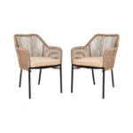 Flash Furniture Kallie Set Of 2 Indoor/outdoor Stacking Club Chairs