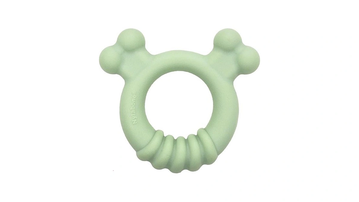 Nylabone Sensory Material Soothing Puppy Chew Toy Ring, Toys For