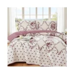 Whwodide Boho Floral Quilt Set Queen Size, Lightweight Microfiber Bedspread