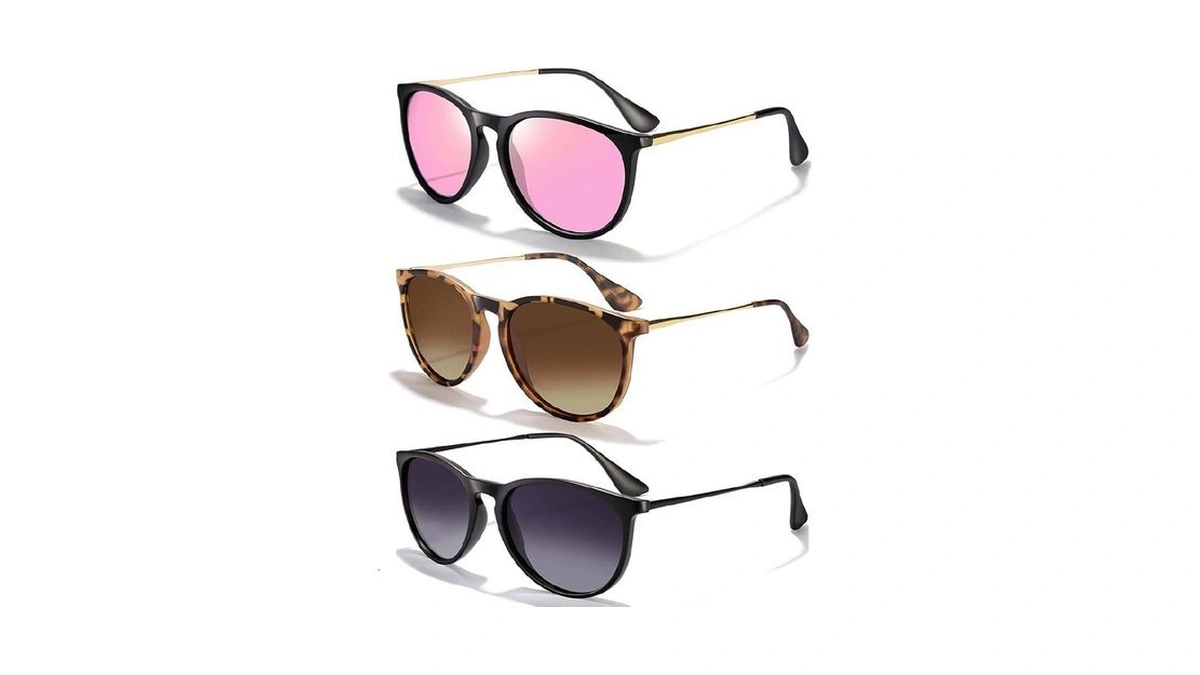 Chbp Sunglasses Womens Men Polarized Uv Protection Trendy Vintage Retro