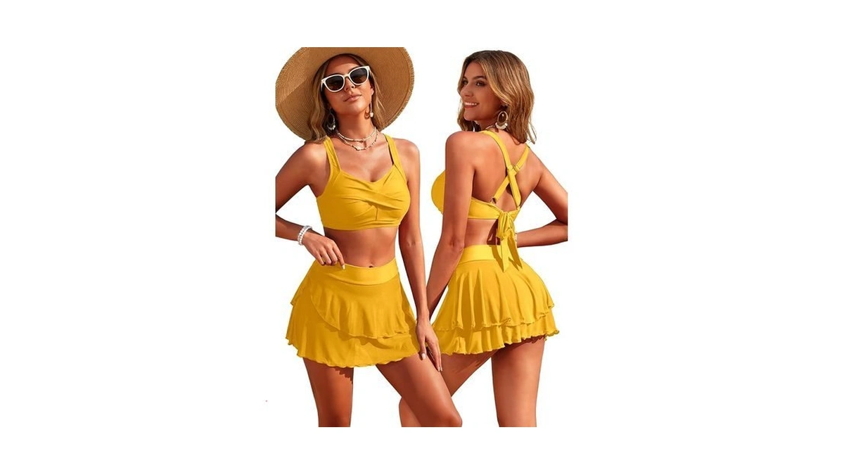 Swim Suits For Women 2026 High Waisted Bikini Swim Skirt