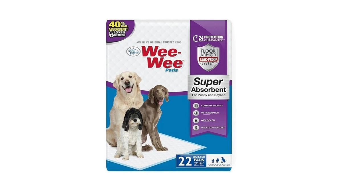Four Paws Wee-wee Super Absorbent Unscented Pee Pads For Dogs
