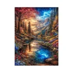 Ajepon Beautiful Landscape Diamond Art Kit - Mountain 5d Diamond