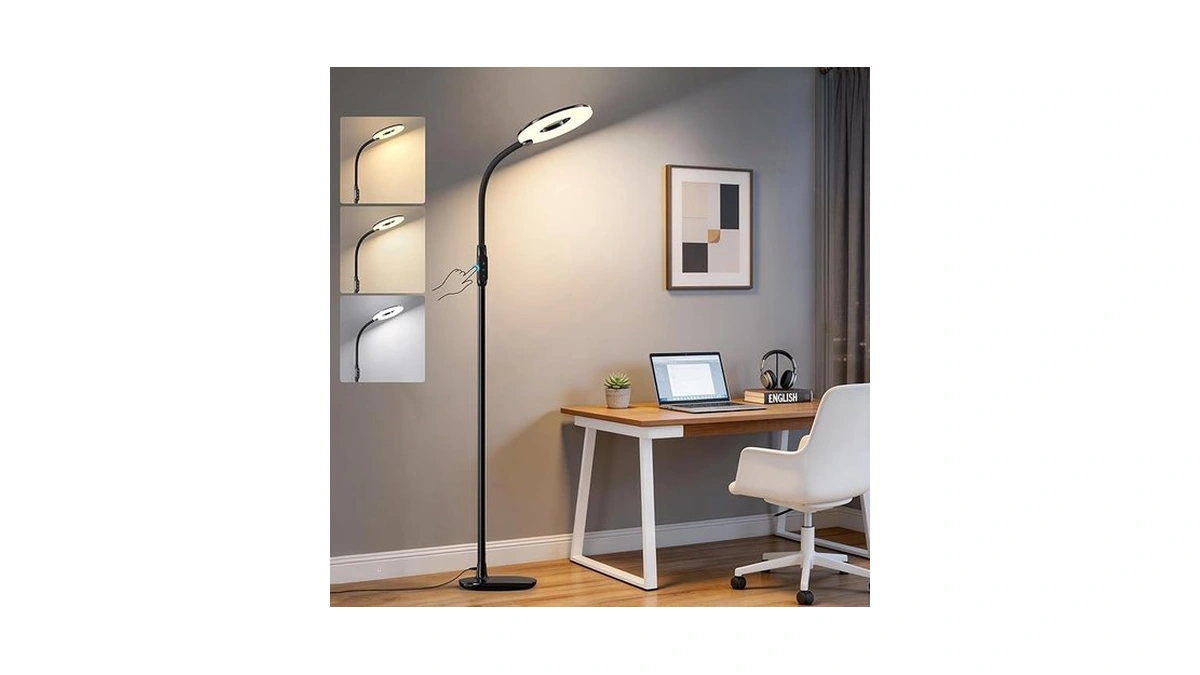 Gyrovu Led Floor Lamp, 70'' Bright Reading Floor Lamps For