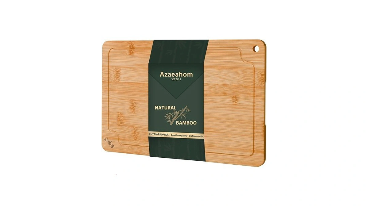 Bamboo Cutting Boards For Kitchen, Large Wood Cutting Board With