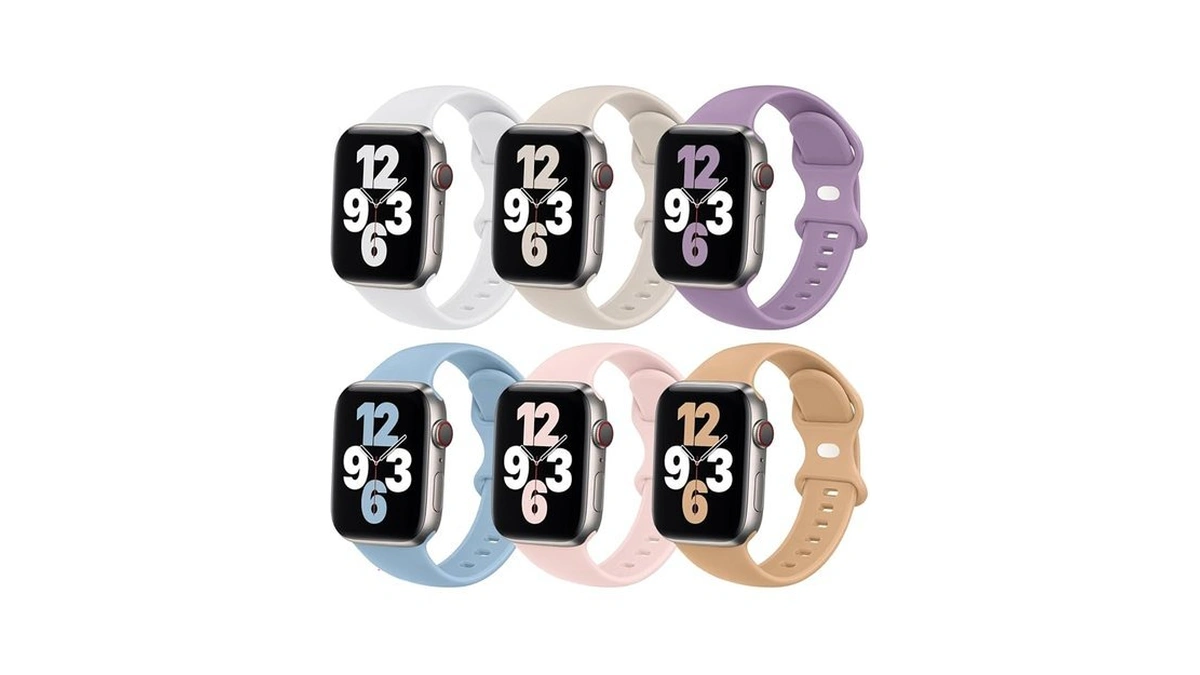 (6 Pack) Sport Band Compatible With Apple Watch Bands 38mm