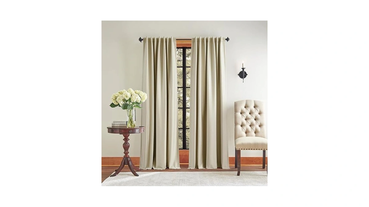Martha Stewart Spellbound Blackout Lining Rod Pocket/back Tab Window Curtain