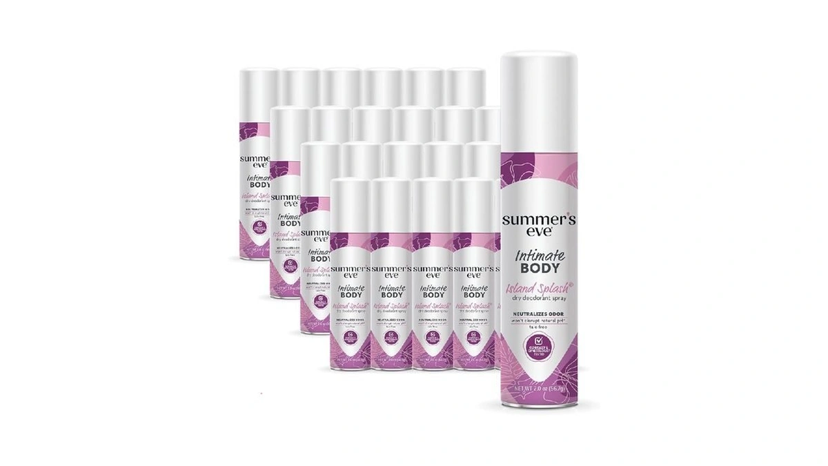 Summer's Eve Island Splash Daily Feminine Spray With Talc-free, Odor-neutralizing