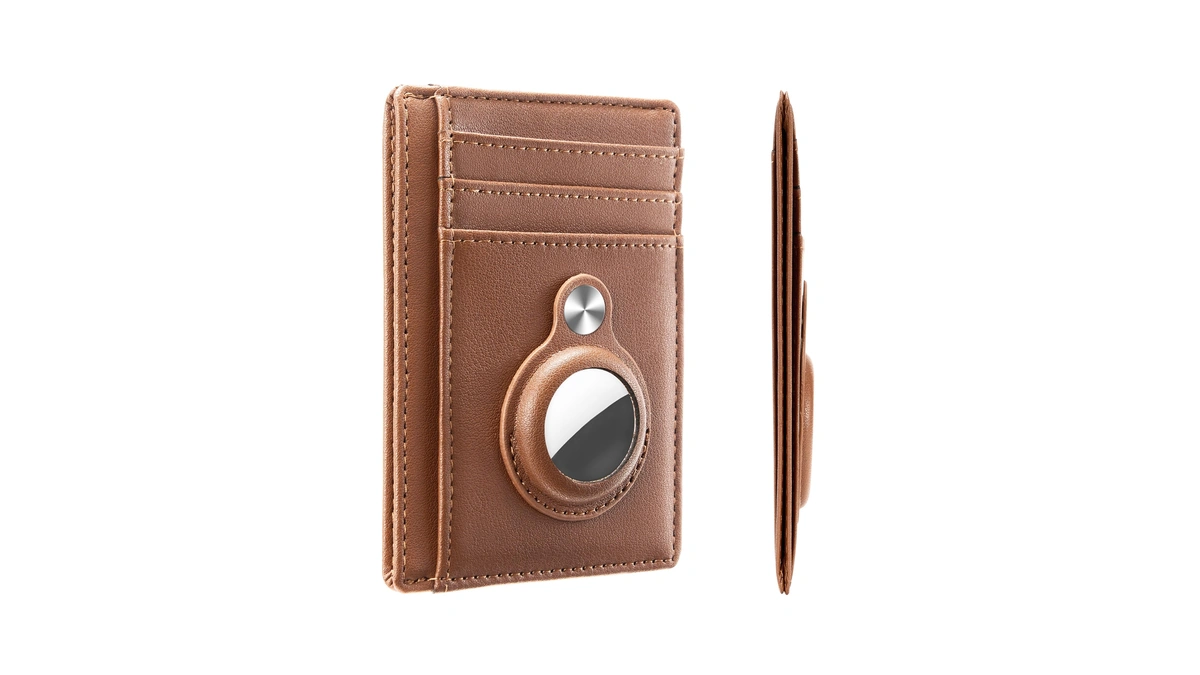 Hawanik Slim Minimalist Front Pocket Air Tag Wallet, Rfid Blocking
