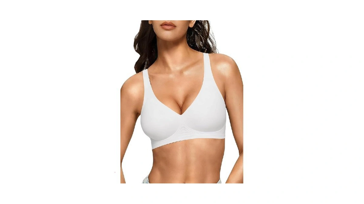Cocomarts Jelly Bras For Women No Underwire Seamless Push Up