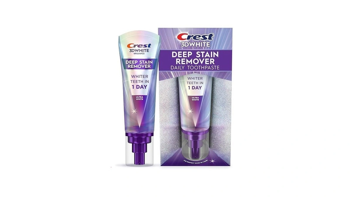 Crest 3dwhite Brilliance Deep Stain Remover Ultra White Toothpaste -