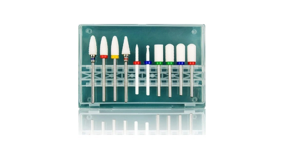 Feecy Nail Drill Bits Set Ceramic For Acrylic Nails Gel