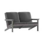 Flash Furniture Charlestown Adirondack Style Deep Seat Patio Loveseat With