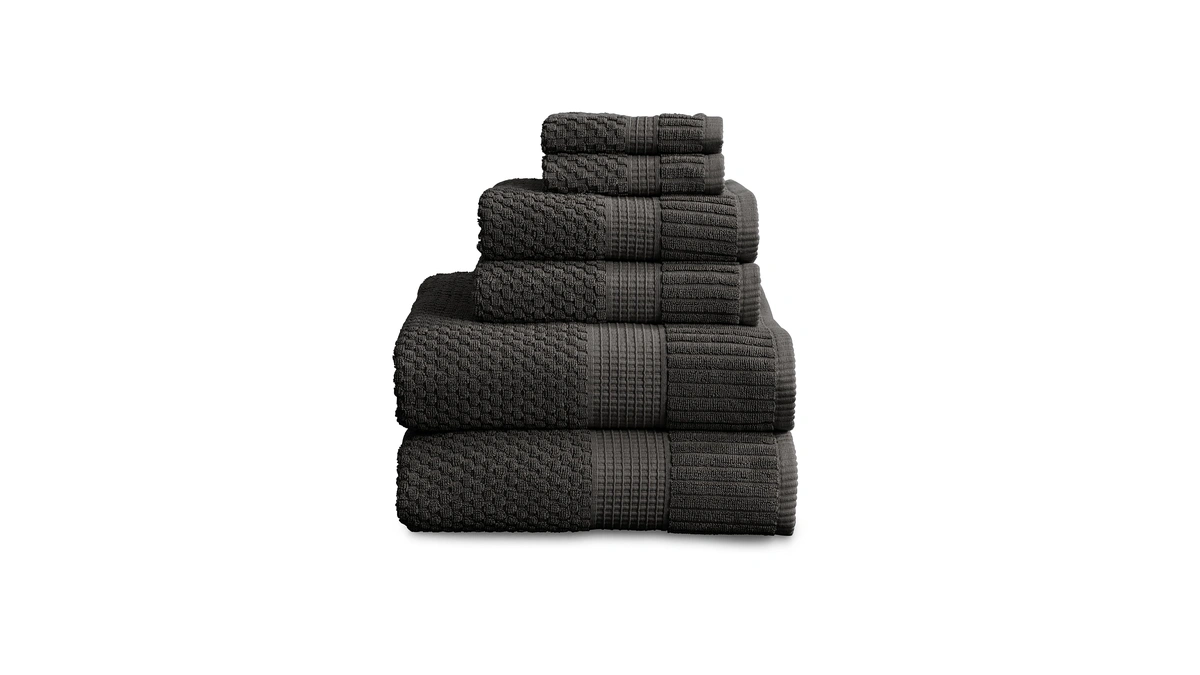 Ny Loft 100% Cotton 6 Piece Bath Towel Set |