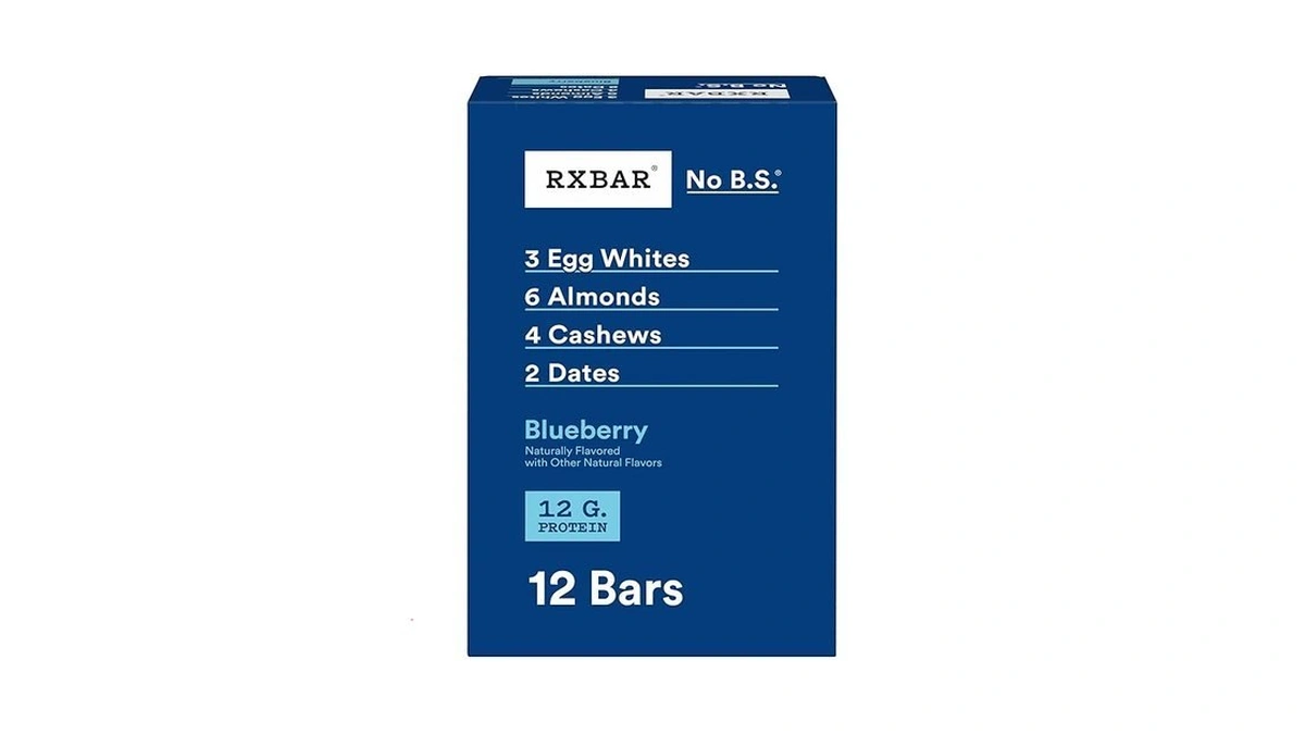 Rxbar Protein Bars, Protein Snack, Snack Bars, Blueberry, 22oz Box