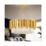 Vodcrindax Modern Gold Crystal Chandelier 21.66" 8-light 5-tiers K9 Crystal
