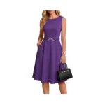 Grace Karin Womens Summer Work Dress 2026 Sleeveless Crewneck A