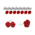 Finros 12 Pcs Home Fashion Decorative Anti Rust Shower Curtain
