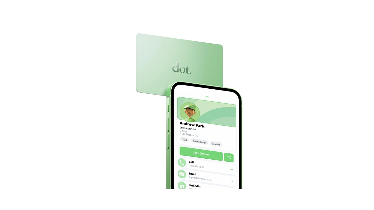 Dot. Card - Digital Business Card - Tap Compatible With