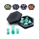 Qawzlaa Dnd Dice,mystery Dice Set With Dice Box 7pcs Polyhedral
