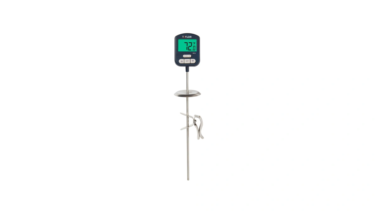 Taylor Digital Premium High Heat Resistant Candy Thermometer, Meat, Deep