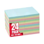 1intheoffice Pastel Sticky Notes 3x3, Sticky Note Pads, Self-stick Note
