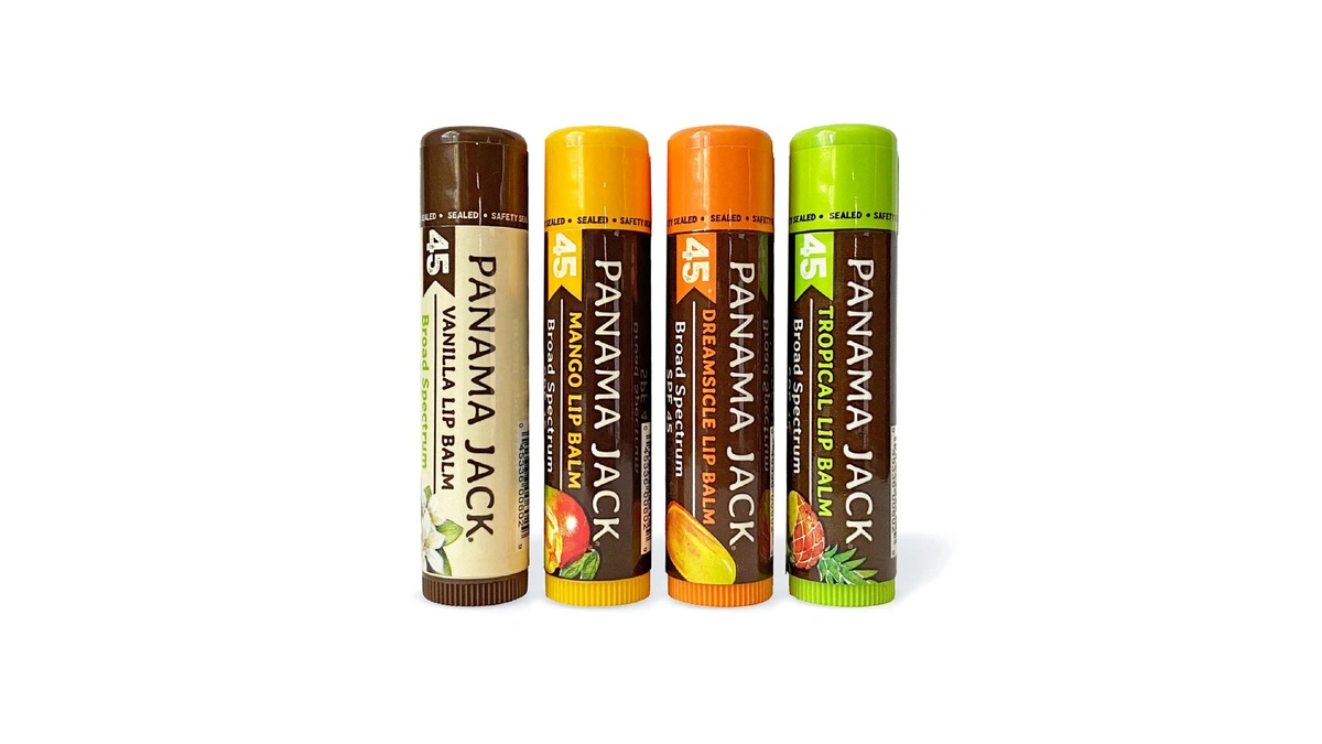 Panama Jack Sunscreen Lip Balm - Spf 45, Flavor Pack,